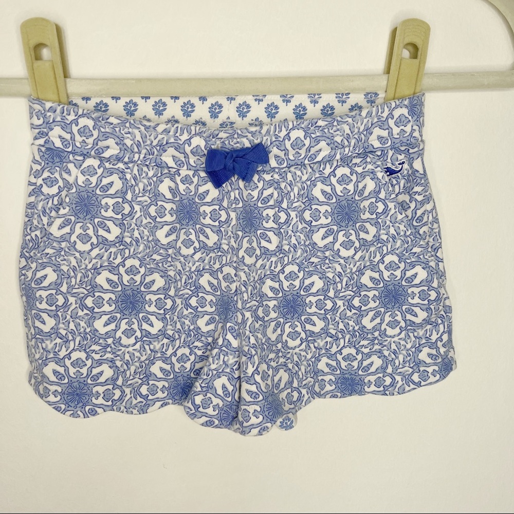 Vineyard Vines Blue Print Cotton Shorts Size 5